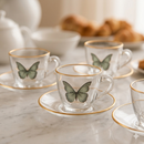 Xícaras Butterfly com Pires