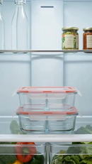 1 a 3 Potes Vidro Hermético Com Divisória 1040ml Grande Anti Vazamento Marmitas 4 Travas Micro-ondas Freezer