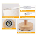 Lâmpada de Mesa em Madeira Moderna (USB)