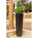 Vaso De Planta Para Flores Coluna Ibiza Marmorizada Jardim Casa Sala Moderno Decorativo Polietileno
