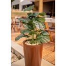 Vaso De Planta Para Flores Coluna Ibiza Marmorizada Jardim Casa Sala Moderno Decorativo Polietileno