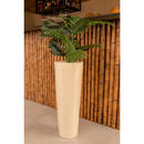 Vaso De Planta Para Flores Coluna Ibiza Marmorizada Jardim Casa Sala Moderno Decorativo Polietileno
