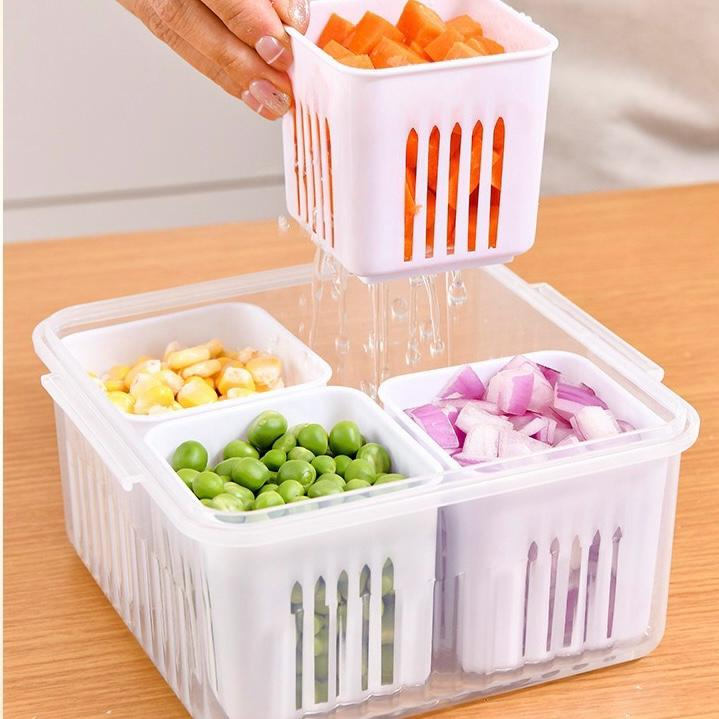 Organizador de Geladeira com Divisórias