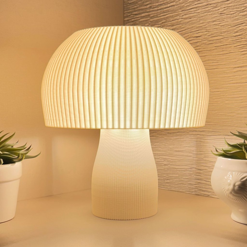 Abajur Cogu – Luminária Cogumelo para Mesa e Cabeceira
