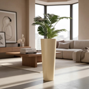 Vaso De Planta Para Flores Coluna Ibiza Marmorizada Jardim Casa Sala Moderno Decorativo Polietileno