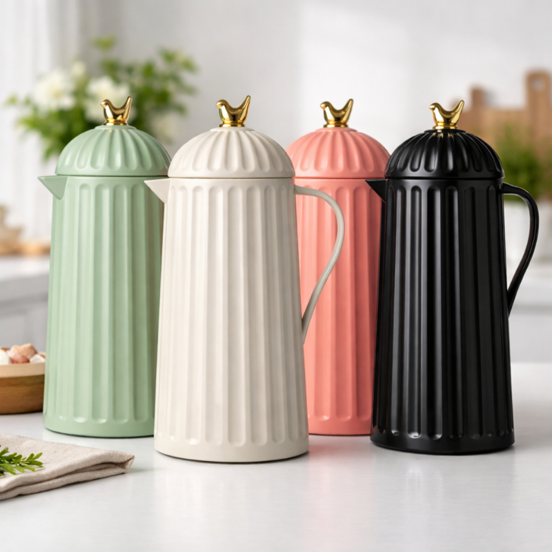 Garrafa Térmica Café Chá de Plástico Bird 1 litro Wolff Diversas Cores