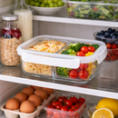 1 a 3 Potes Vidro Hermético Com Divisória 1040ml Grande Anti Vazamento Marmitas 4 Travas Micro-ondas Freezer