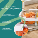 1 a 3 Potes Vidro Hermético Com Divisória 1040ml Grande Anti Vazamento Marmitas 4 Travas Micro-ondas Freezer