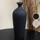 Vaso Canelado Cerâmica Luxo