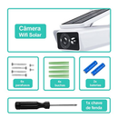 Câmera de Segurança Externa IP Wifi HD Prova D'gua Energia solar com Bateria Embutido/Alarme PIR