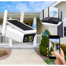 Câmera de Segurança Externa IP Wifi HD Prova D'gua Energia solar com Bateria Embutido/Alarme PIR