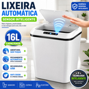 Lixeira Automática Inteligente com Sensor 16L para Banheiro Cozinha e Escritório